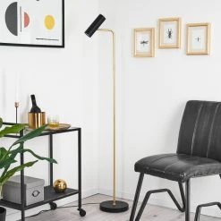 Hofstein Zuoz Stehleuchte Messing, Schwarz, 1-flammig -Bürolampen Verkäufe zuoz stehleuchte h3415337 12